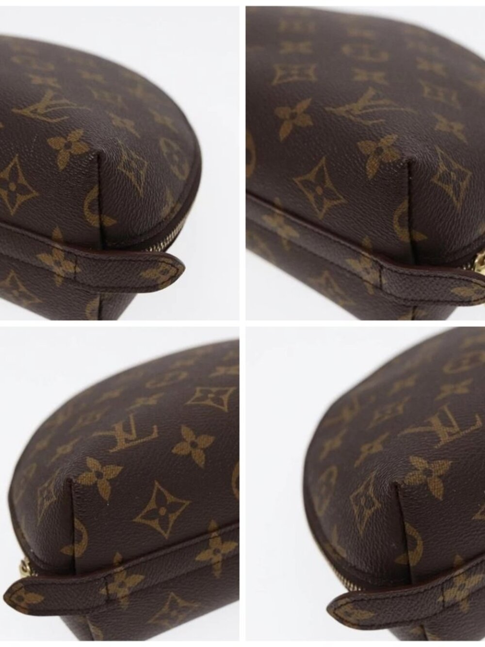 LOUIS VUITTON Monogram Trousse Demi Ronde Cosmetic Pouch M47520 LV Auth 87600 - Picture 15 of 15